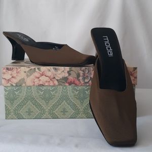 Moda Slides Rich Brown size 10